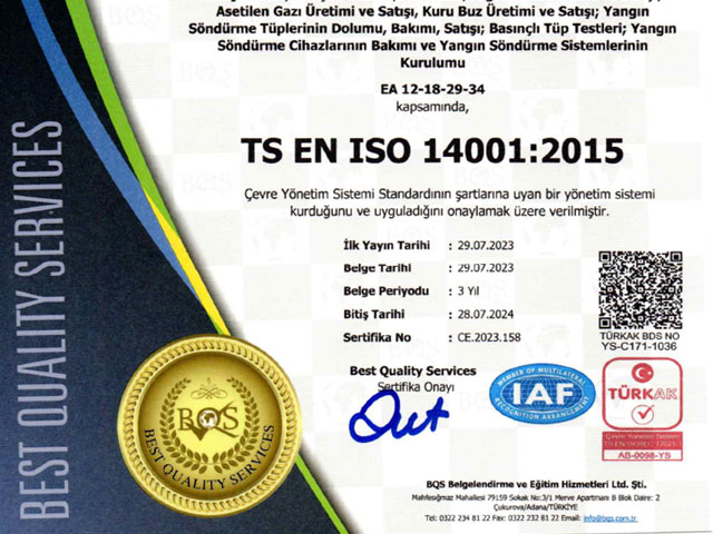 TS EN ISO 14001:2015